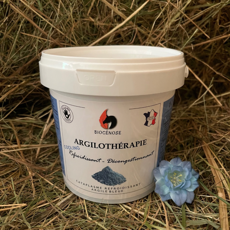Cataplasme Refroidissant - Argile Bleue & Eau Florale de Bleuet Bio (Sans Huile Essentielle)